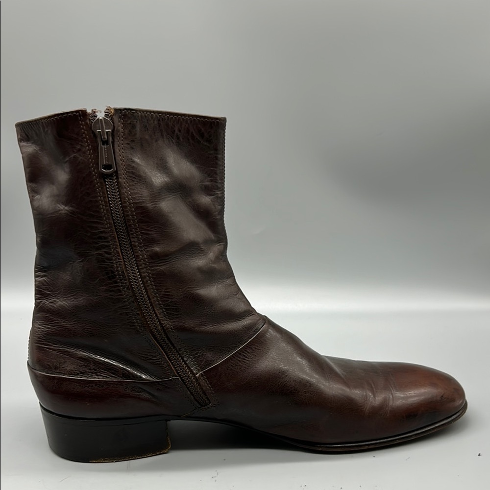 Church’s side zip Brown Leather Boots Made in Italy - Picture 5 of 15